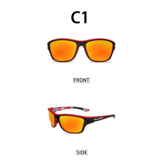 Sunglasses For Men Polarized Outdoor C1 red film GlamzKart