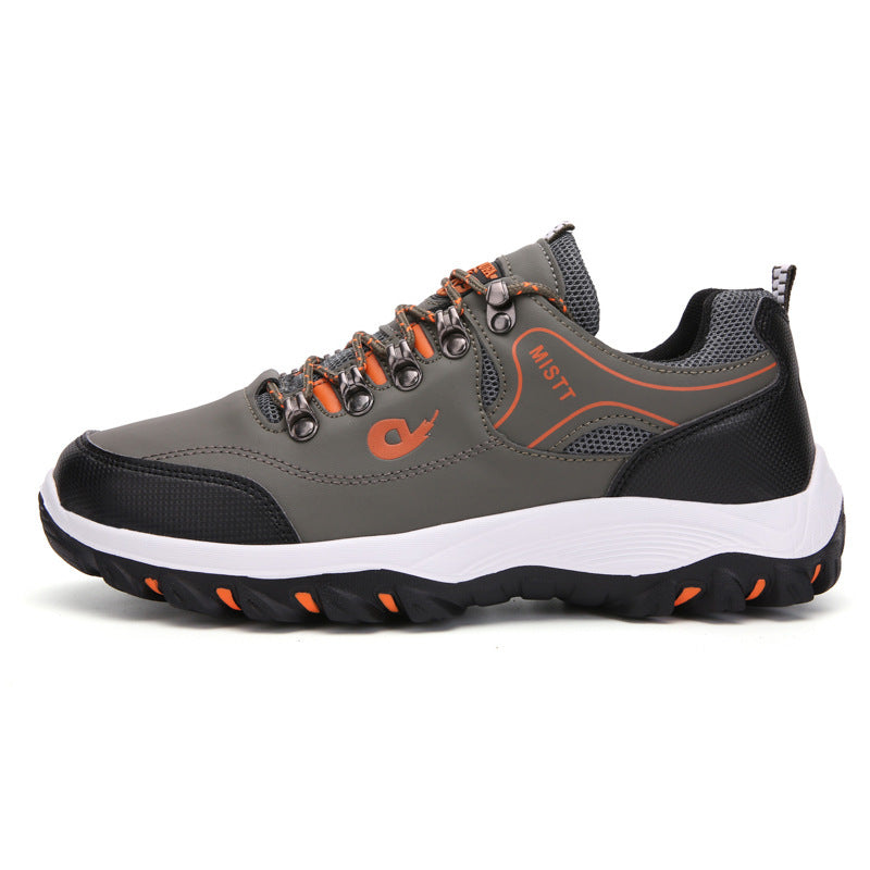 Outdoor Hiking Shoes Outdoor Adventure Camping Hiking Boots Men Light Green GlamzKart
