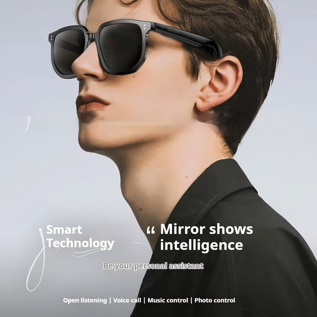 AI Smart Glasses Call Wireless Bluetooth Audio Sunglasses GlamzKart