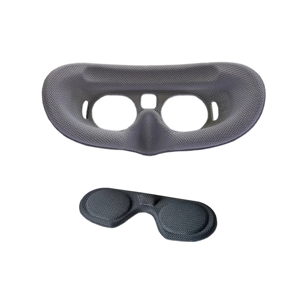 Home Portable Anti Leakage Comfortable Eye Mask Gray And Lens Protective Cover GlamzKart