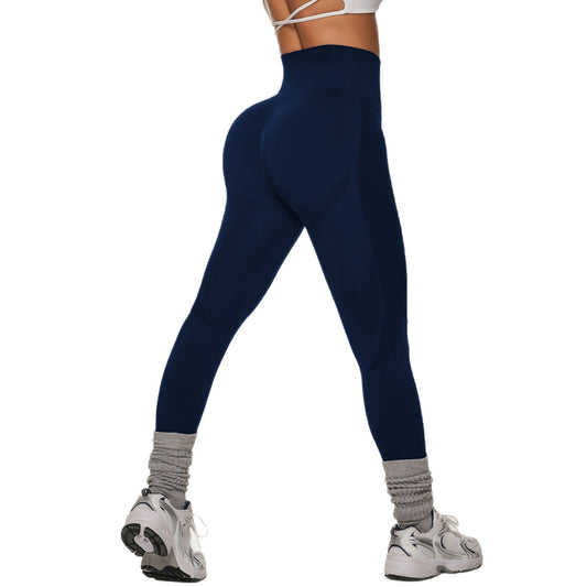 Women's Seamless High Waist Quick-drying Hollow Hip Raise Yoga Pants GlamzKart