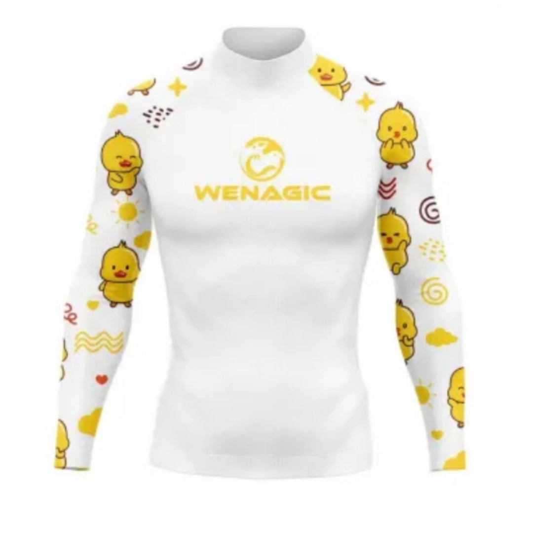 Surfing Suit Long Sleeve Swimsuit Professional Quick-drying Sun Protection Color 1 GlamzKart