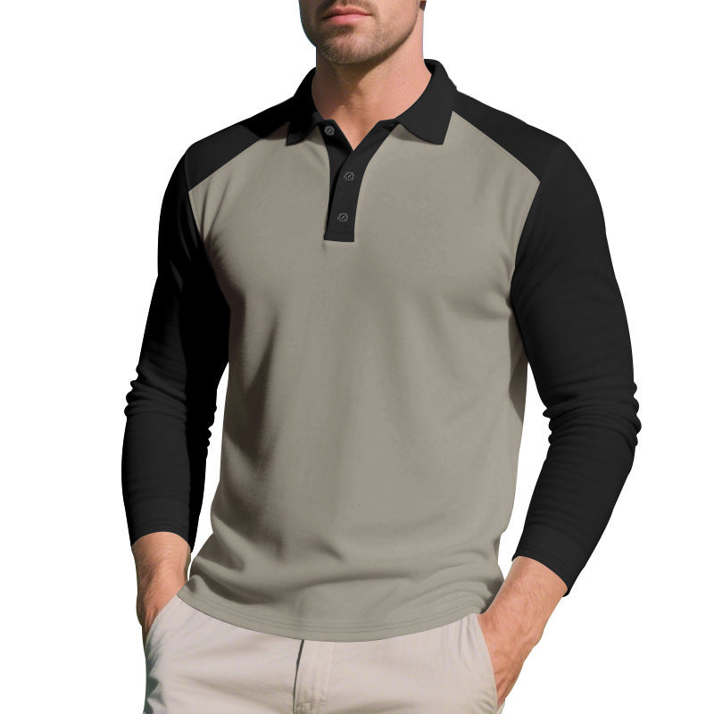 Golf Lapel Long-sleeved T-shirt Bottoming Shirt GlamzKart