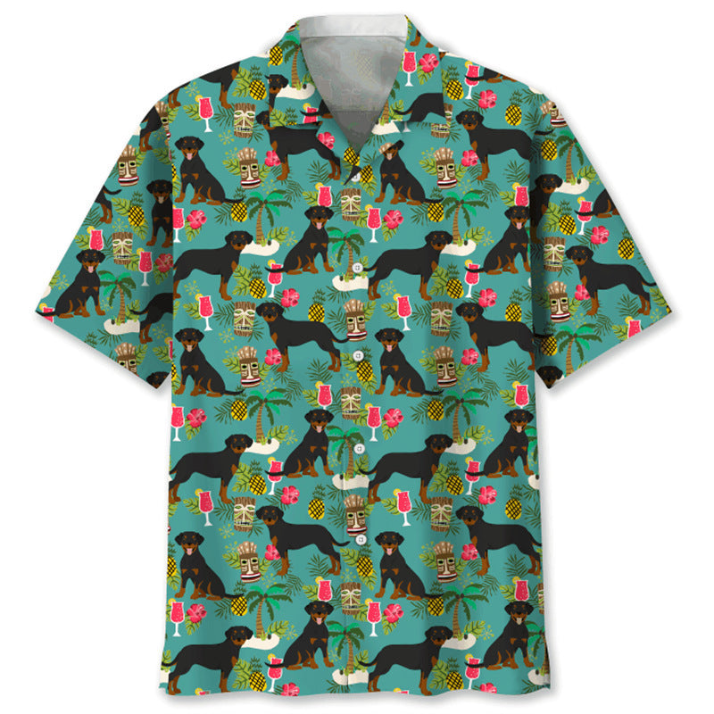 Trendy Cool Fashion Vintage Printed Shirt Men's Summer CSC04E2024243JX GlamzKart