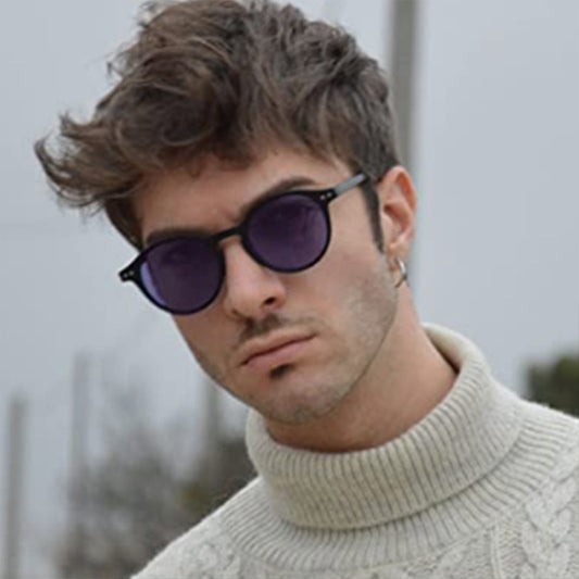 Round Polarized Full Rim Frame Sunglasses GlamzKart