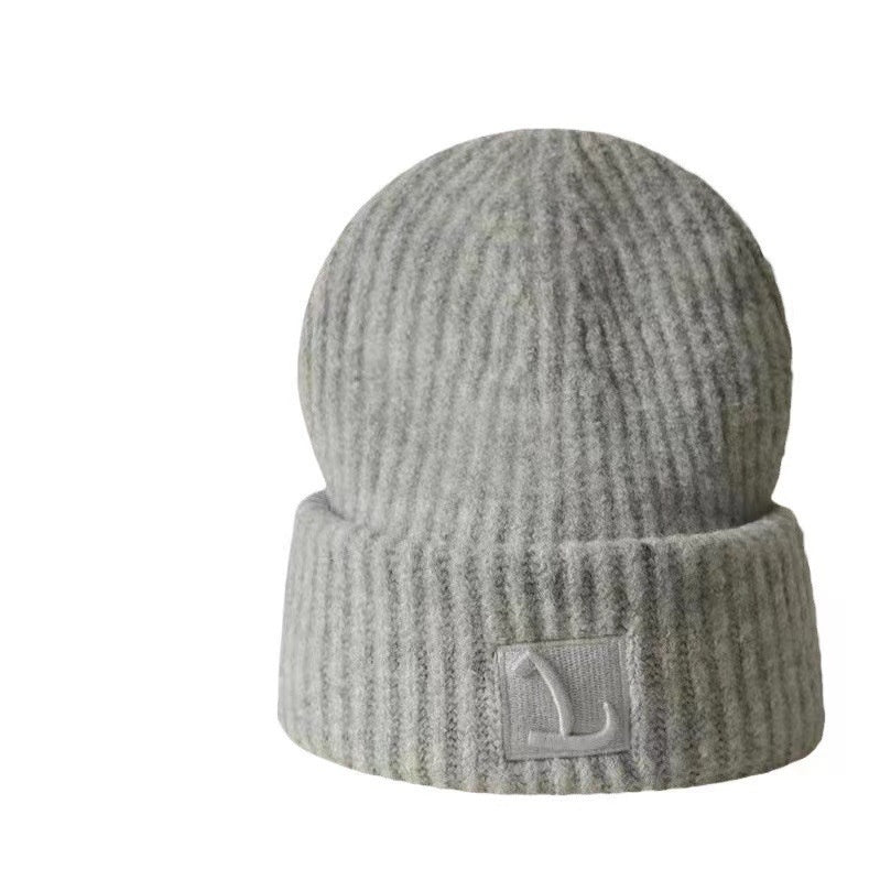 Autumn And Winter Warm-keeping And Cold-proof Ear Protection Beanie Hat Makes Face Look Smaller Knitted Hat GlamzKart