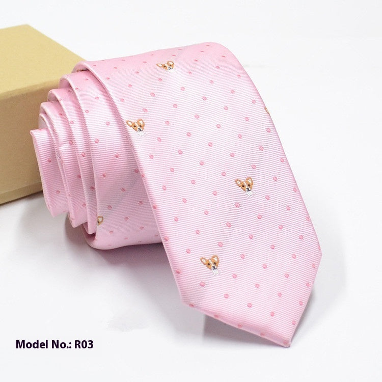 Fashion Exquisite Jacquard Tie Wedding Groom R03 GlamzKart