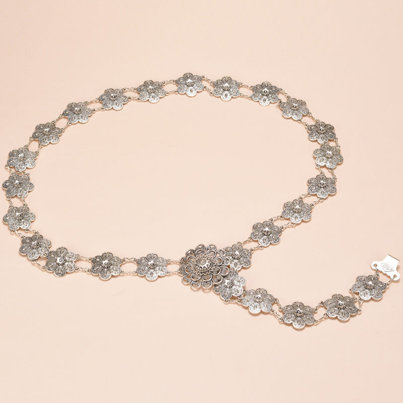 Women's Fashion Personality All-matching Graceful Belt The Flowers GlamzKart