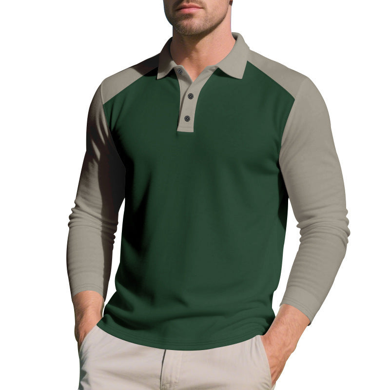 Golf Lapel Long-sleeved T-shirt Bottoming Shirt GlamzKart