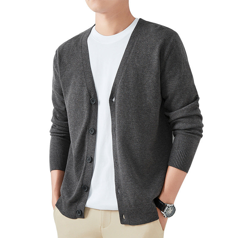 Thin Trendy Casual Outdoor Cotton Knitwear Black Sweater GlamzKart