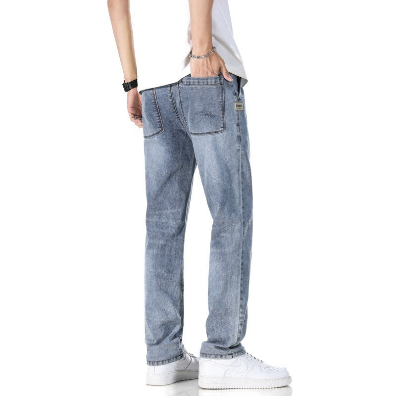 Thin Loose Light Business Straight Jeans GlamzKart
