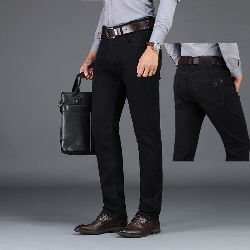 Men's Casual Pants Soft And Comfortable 6208H Black GlamzKart