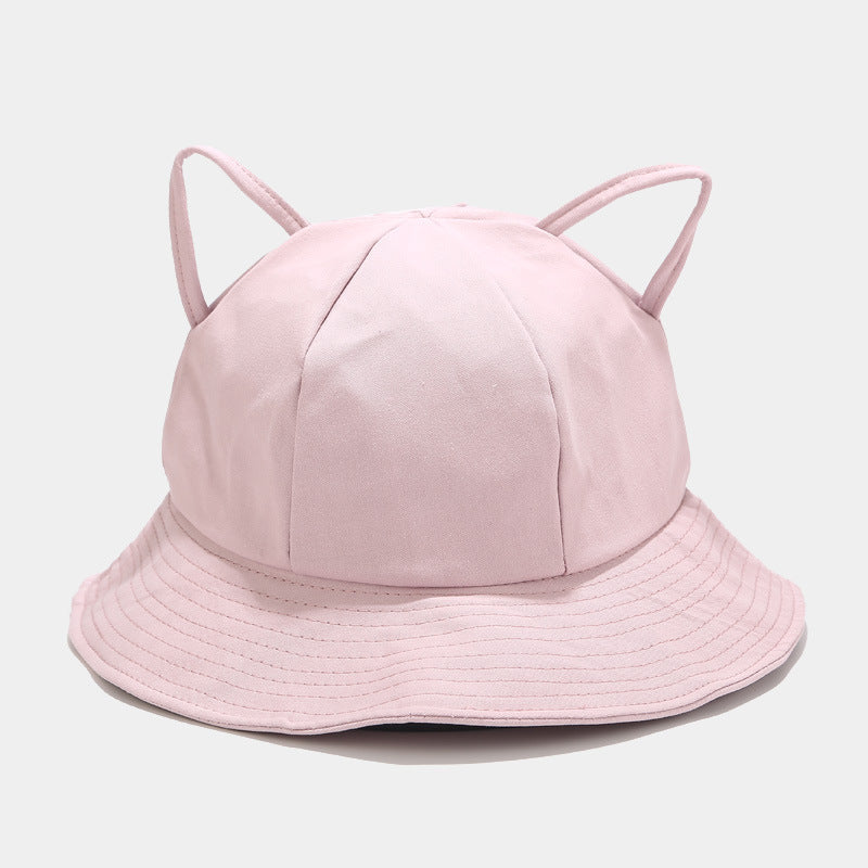 Japanese Style Artistic Sun Hat Summer Leisure Bucket Hat Tide Light Purple M GlamzKart