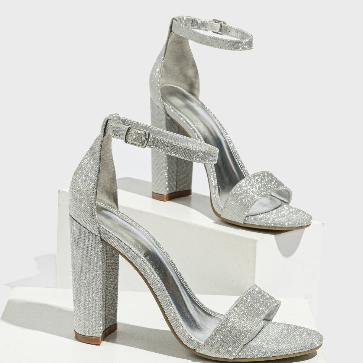 Chunky Heel Sandals Fashion European And American Style High Heel Sandals Women's Classy Shoes GlamzKart