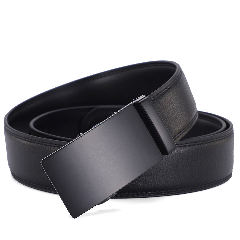 Men's All-match Automatic Buckle Cowhide Belt GlamzKart