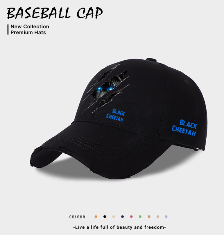 European And American Style Men's Casual Baseball Cap Black GlamzKart