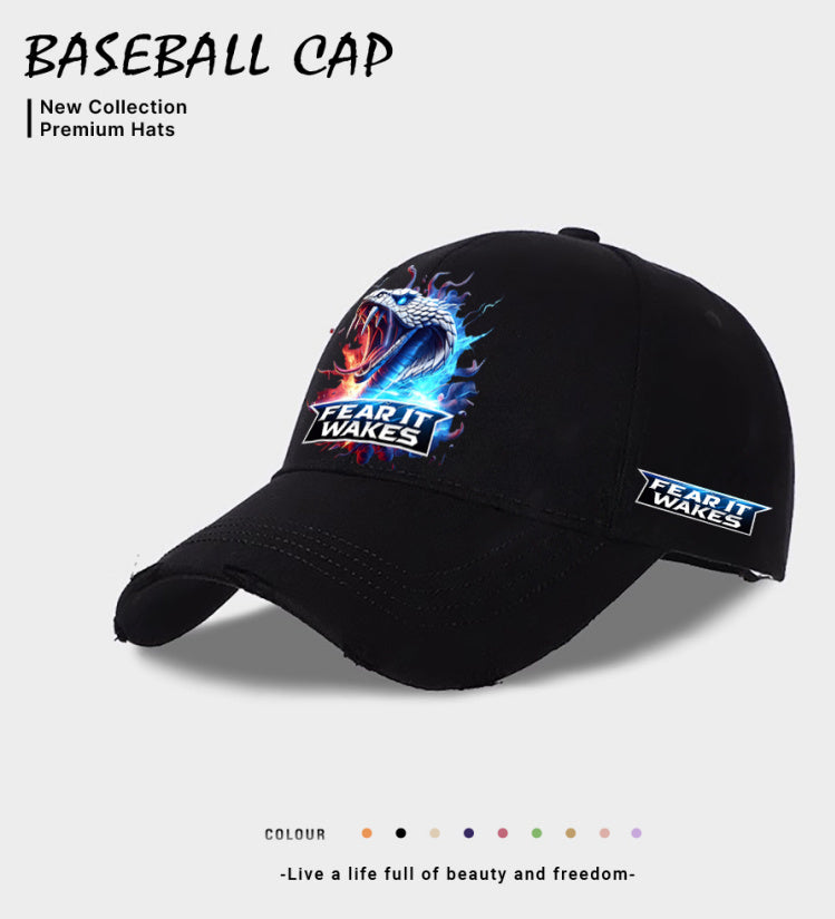 European And American Style Men's Casual Baseball Cap Black GlamzKart