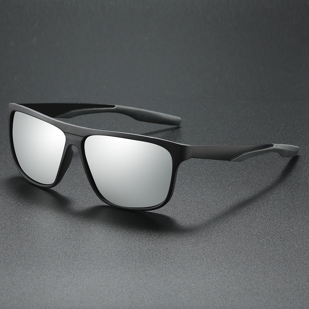 Men's TR Metal Polarized Sunglasses Black Frame Mercury GlamzKart