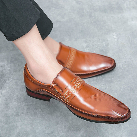 Breathable Business Casual Leather Shoes GlamzKart