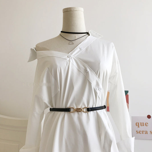 A Pair Of Buckles Belt Women's Fine Decoration Dress Matching GlamzKart