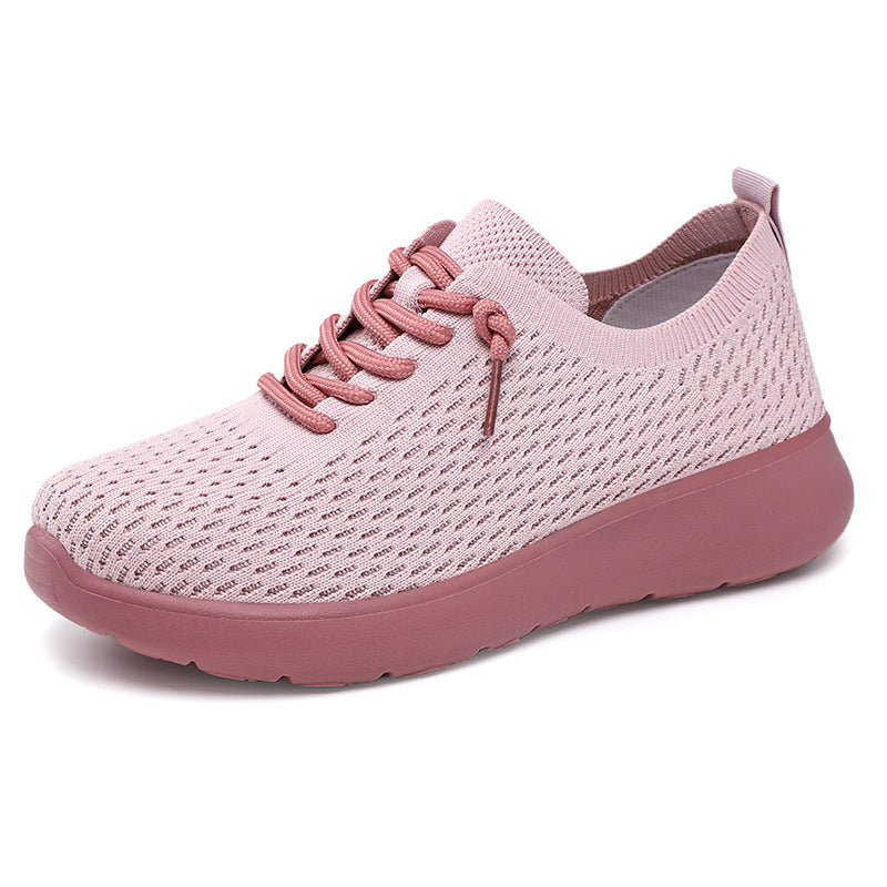 Shoes Women's Shoes All-match Soft Bottom Casual Pink GlamzKart