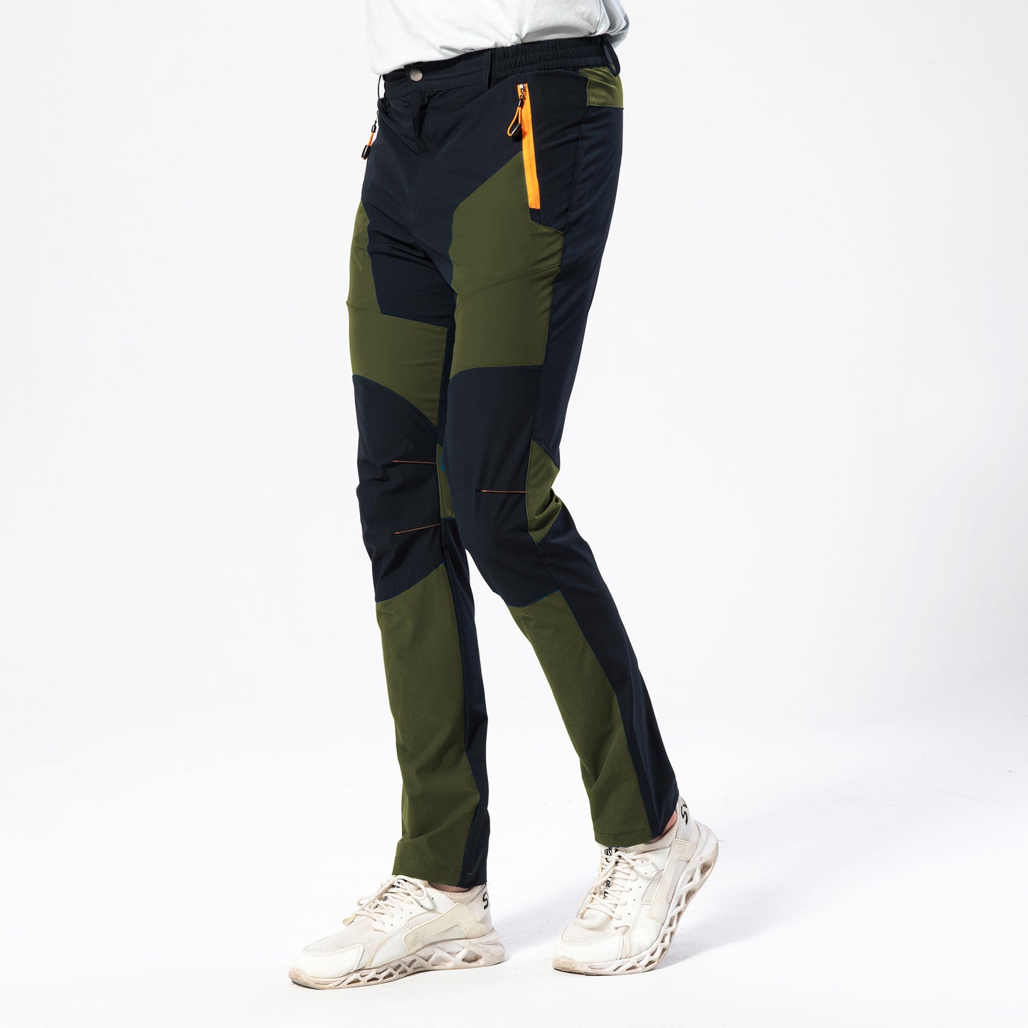Outdoor Quick-dry Pants Elastic Cycling Pants Waterproof Charge Black Army Green GlamzKart