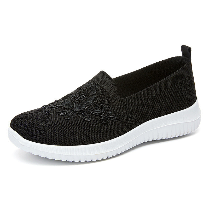 Summer New Low-cut Slip-on Women's Shoes G613 Black GlamzKart