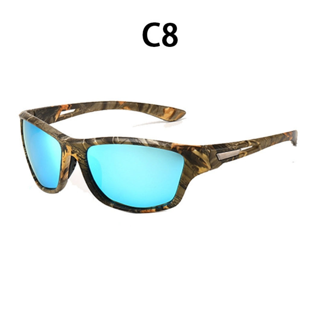 Sunglasses For Men Polarized Outdoor C8 camouflage ice blue GlamzKart