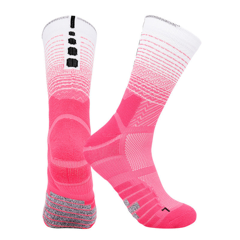 Professional Cycling Socks Running Sports Men Socks Pink Adult Style GlamzKart