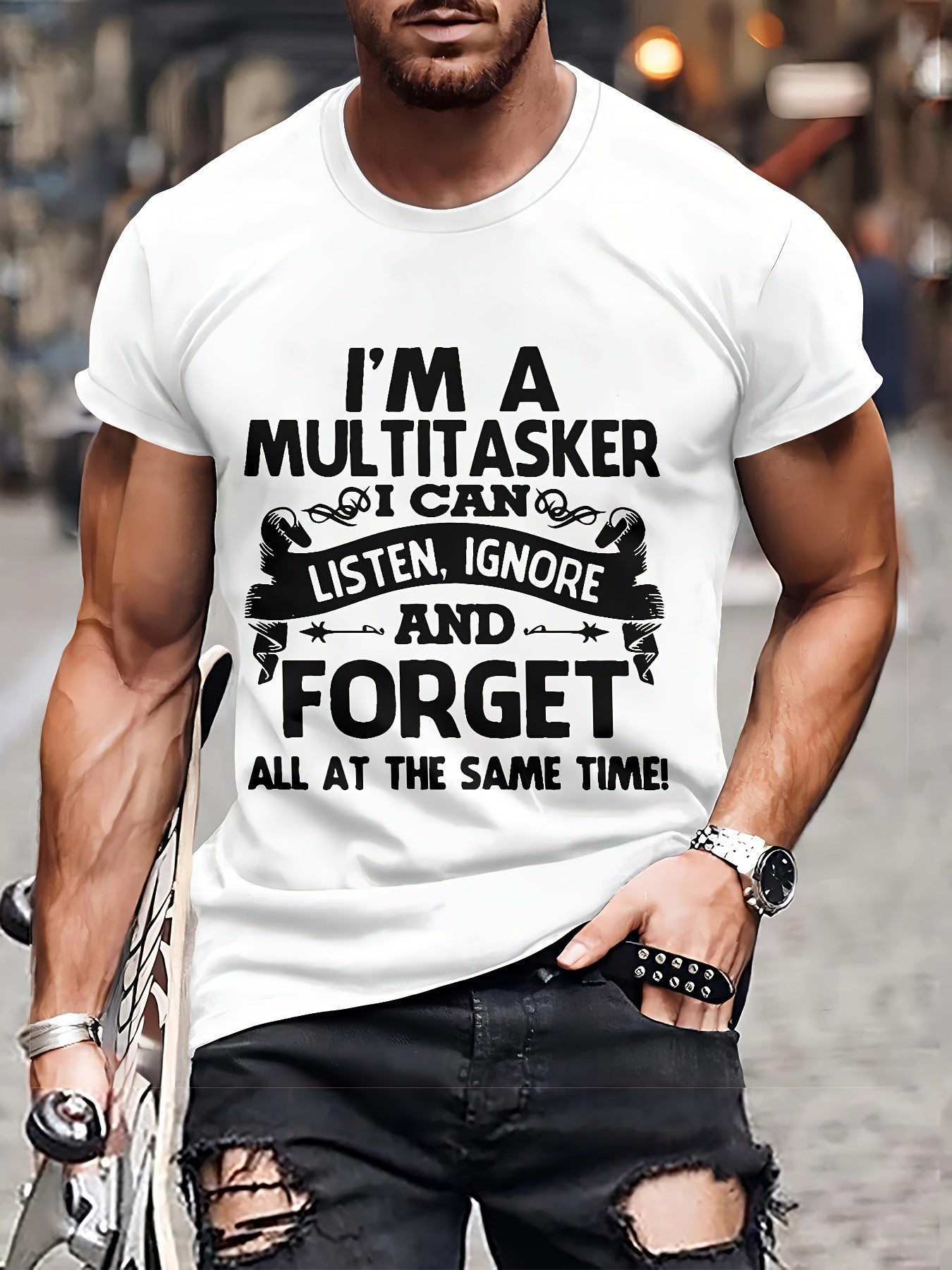 Men's Fashion 3D T-shirt Casual Loose GlamzKart