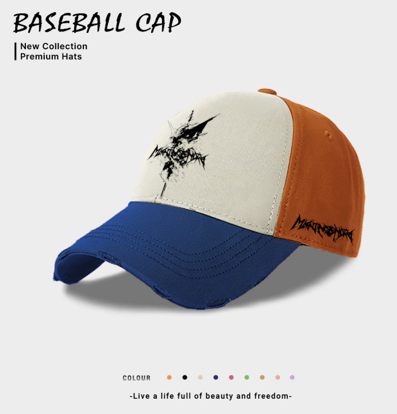 European And American Style Men's Casual Baseball Cap Blue GlamzKart