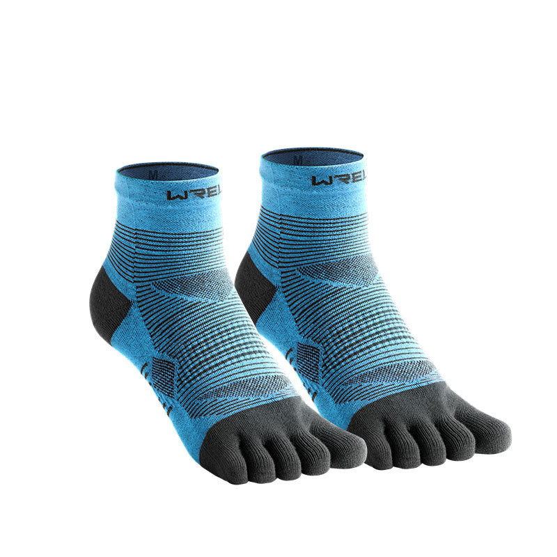 Men's And Women's Professional Sports Toe Socks Blue GlamzKart