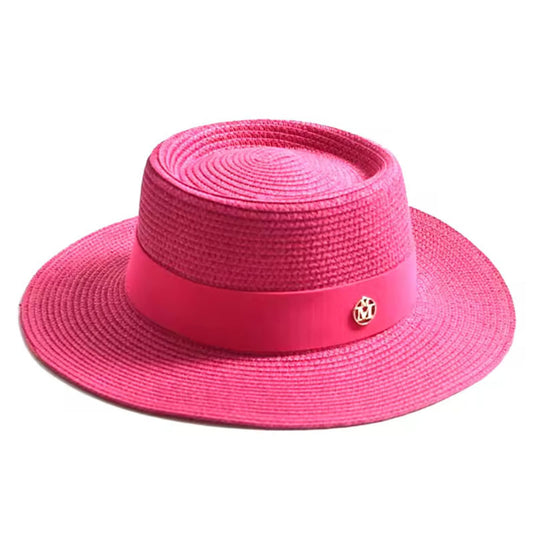 Foldable Beach Seaside Vacation Sun Hat Pink M GlamzKart
