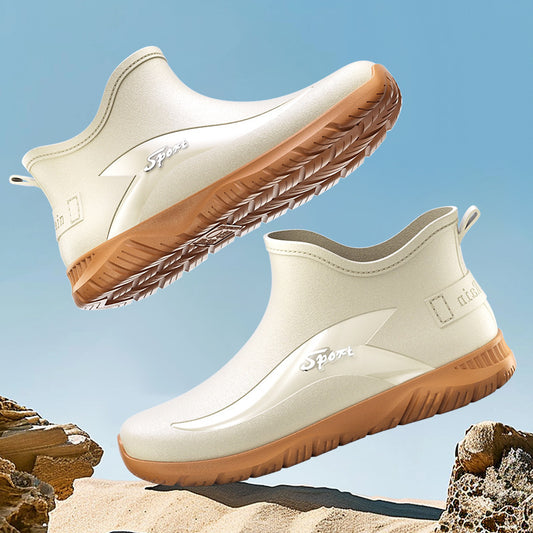 Fashion Non-slip Flat Short Rubber Boots Men GlamzKart