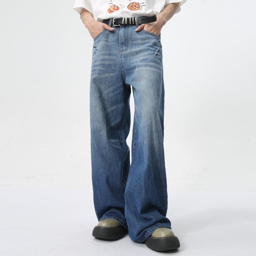 Men's Summer New Loose Straight Jeans GlamzKart