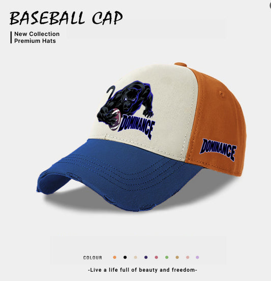 European And American Style Men's Casual Baseball Cap Blue GlamzKart