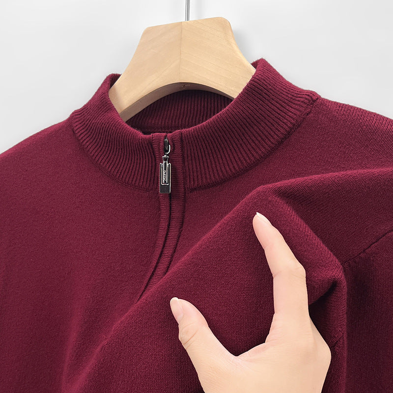 Fashion Men's Knitting Sweater Business Base Wool GlamzKart