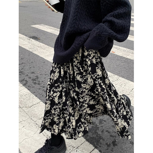 Women's Western Style Slimming Tie-dyed Skirt GlamzKart