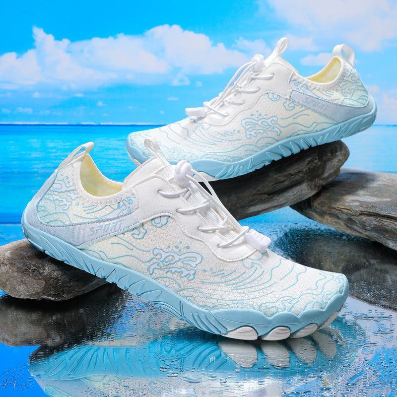 Outdoor Sports Hiking Shoes Beach C801 White Moon Sole with nails GlamzKart