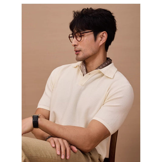 Men's Loose And Simple Solid Color Business Sweater GlamzKart