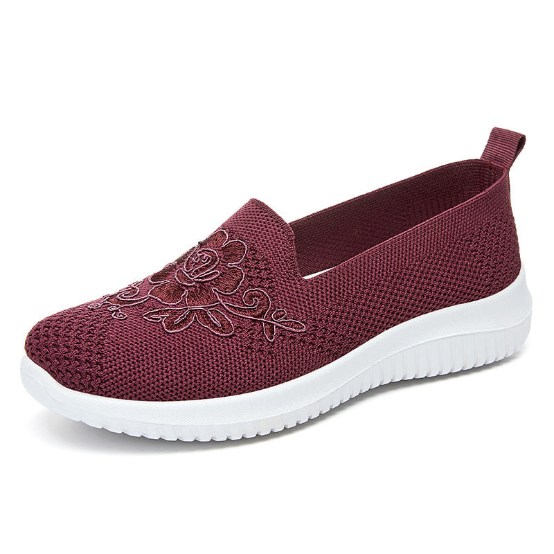 Summer New Low-cut Slip-on Women's Shoes G613 Purple GlamzKart