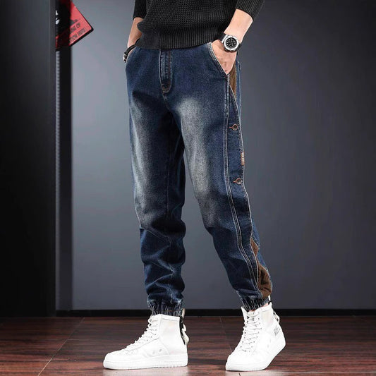 American-style Heavy New Patchwork Overalls Men GlamzKart