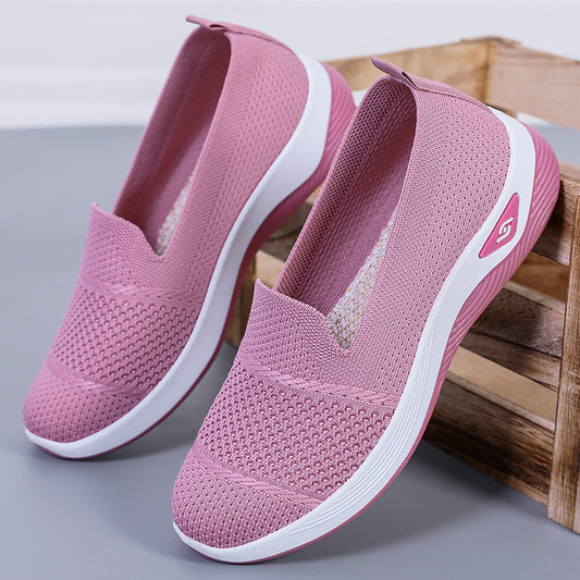 Shoes Soft Bottom Comfortable Old Beijing Cloth Shoes Shallow Mouth GlamzKart