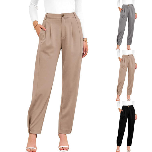 Loose And Comfortable Work Business Formal Wear Suit Pants GlamzKart