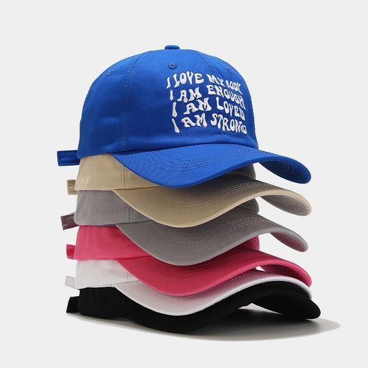 Fashion Baseball Cap For Women In Four Seasons Outdoor Casual Peaked Cap Face-looking Small Embroidered Letters Big Head Circumference Hat Men GlamzKart