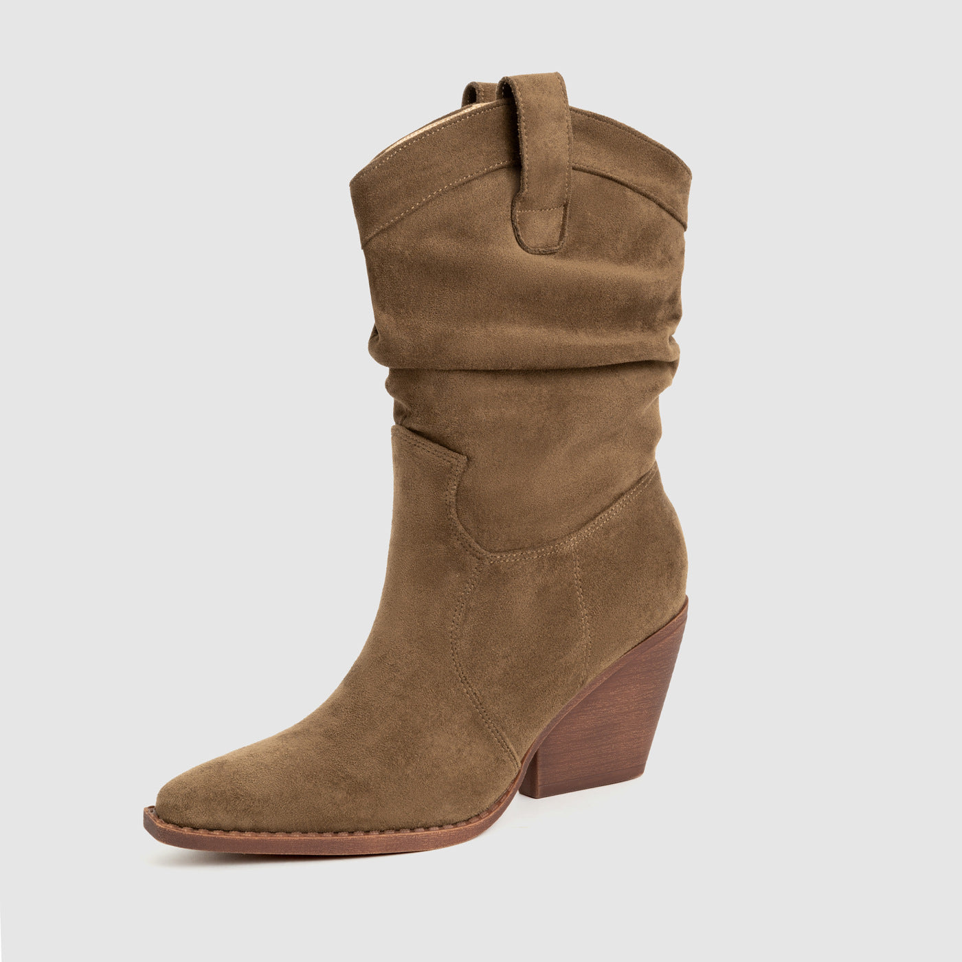 Thick Heel Brown High Heels Women's Ankle Boots GlamzKart