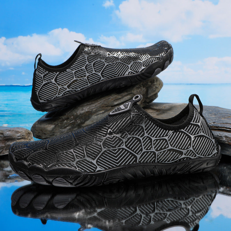 Outdoor Sports Hiking Shoes Beach C802 Black Sole with nails GlamzKart