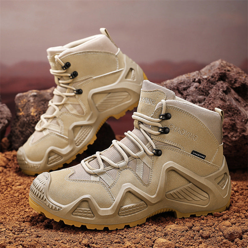 High-top Tactical Shoes Wear-resistant Desert Boots Outdoor New Combat Boots GlamzKart