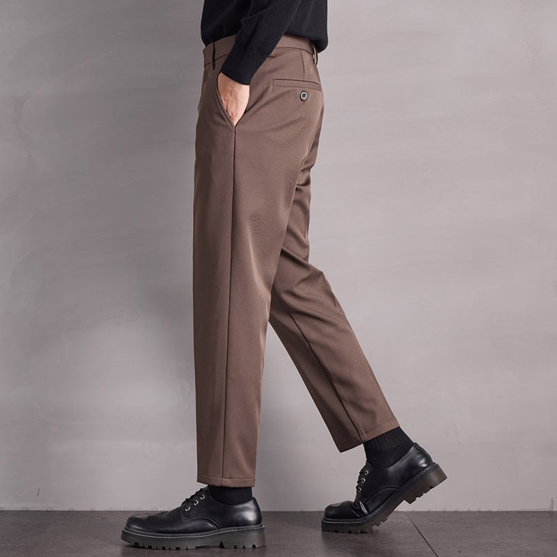 Fall Winter Men Straight Casual Pants GlamzKart