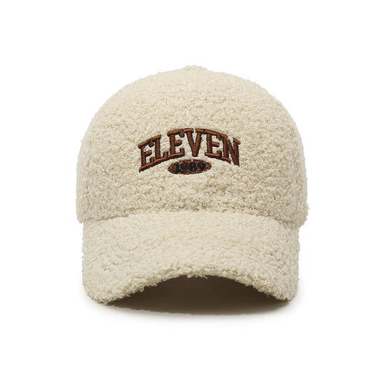 Winter Lambskin Thickened Warm Baseball Cap GlamzKart